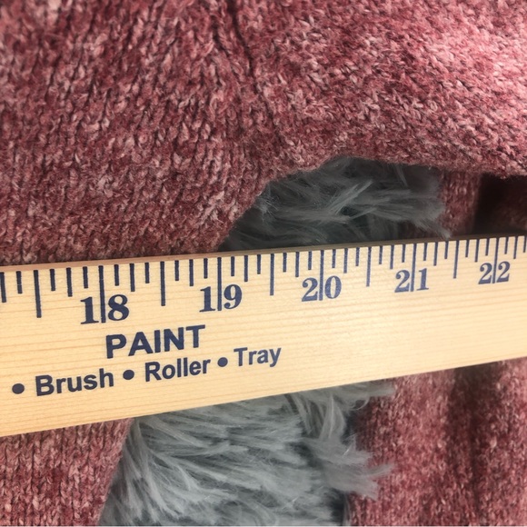 Maurices Sweater Womens Large Heathered Vneck Hooded Pullover - Picture 8 of 11